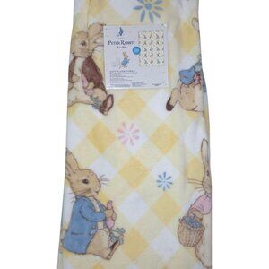 The World Of Peter Rabbit Soft Plush Throw 50"x70" Yellow Bunny Easter Spring